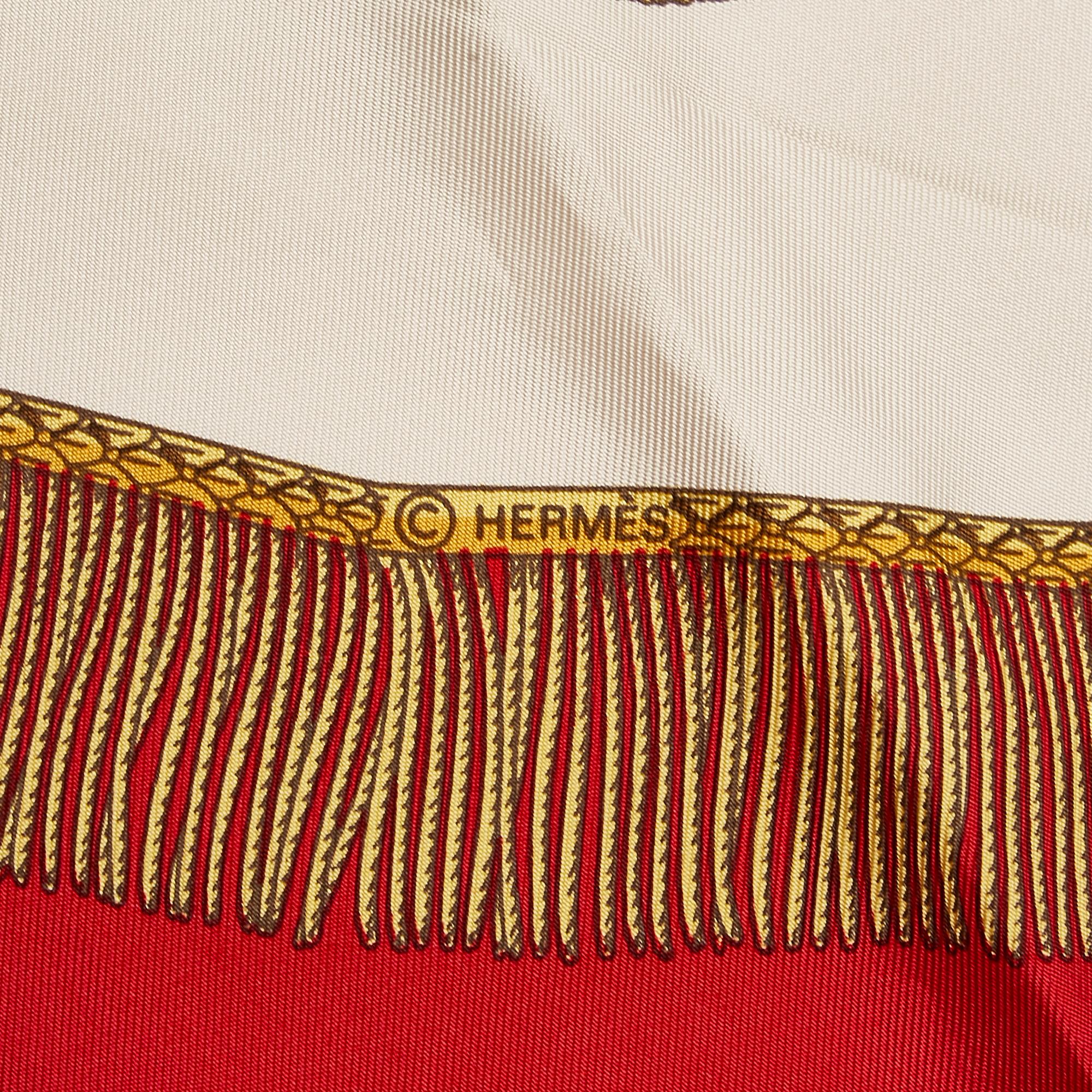 Hermes Poste et Cavalerie Silk Scarf (SHG-36431)