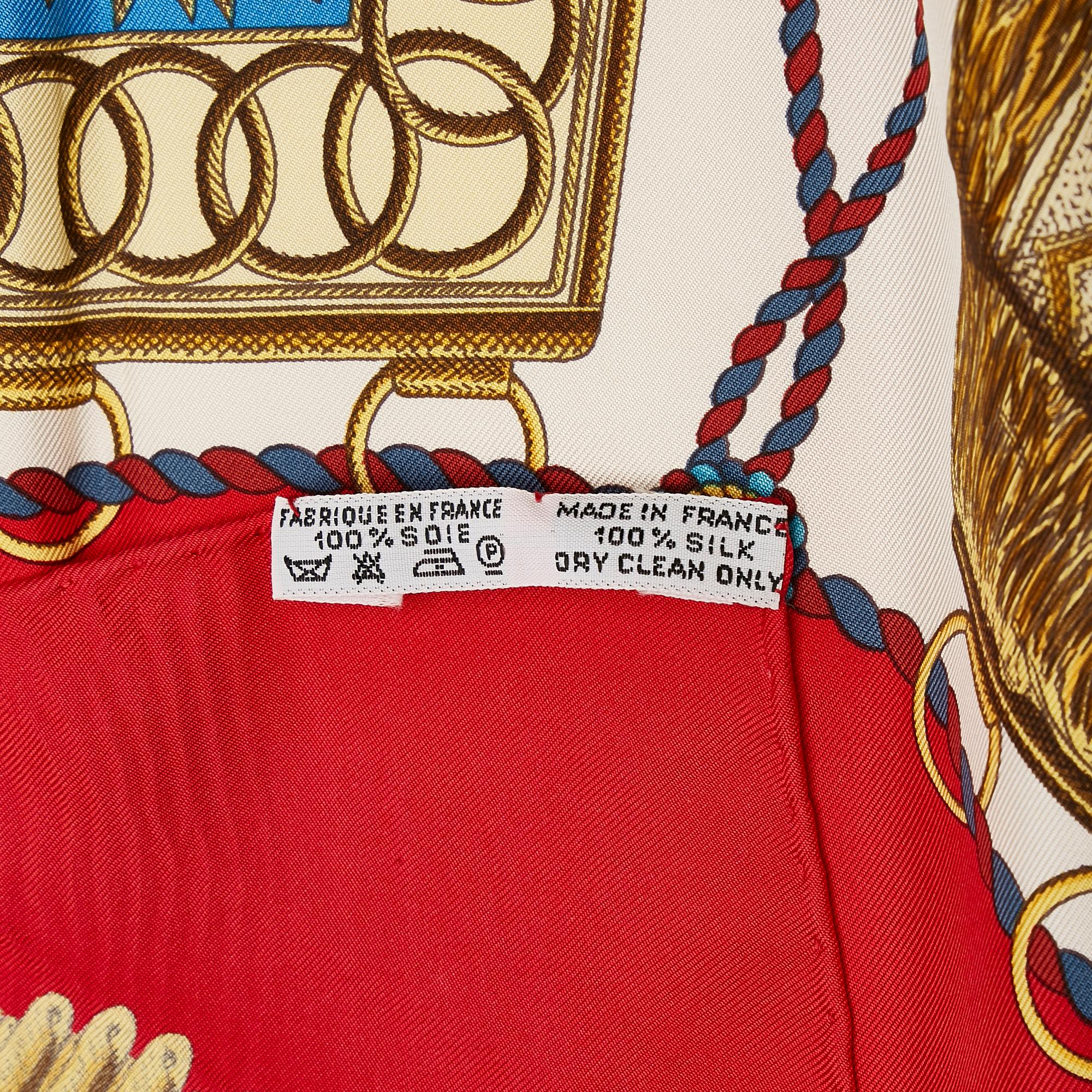 Hermes Poste et Cavalerie Silk Scarf (SHG-36431)