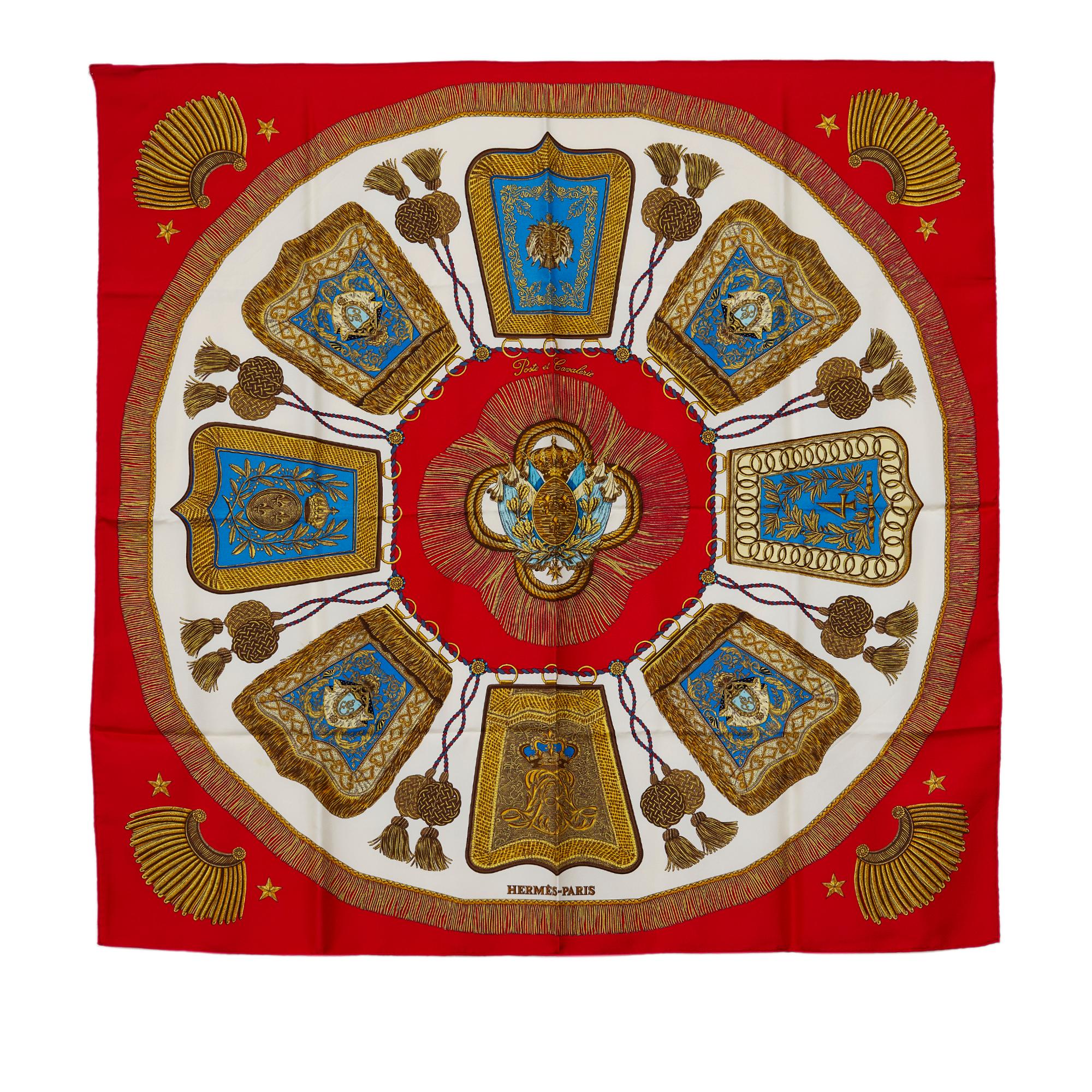 Hermes Poste et Cavalerie Silk Scarf (SHG-36431)