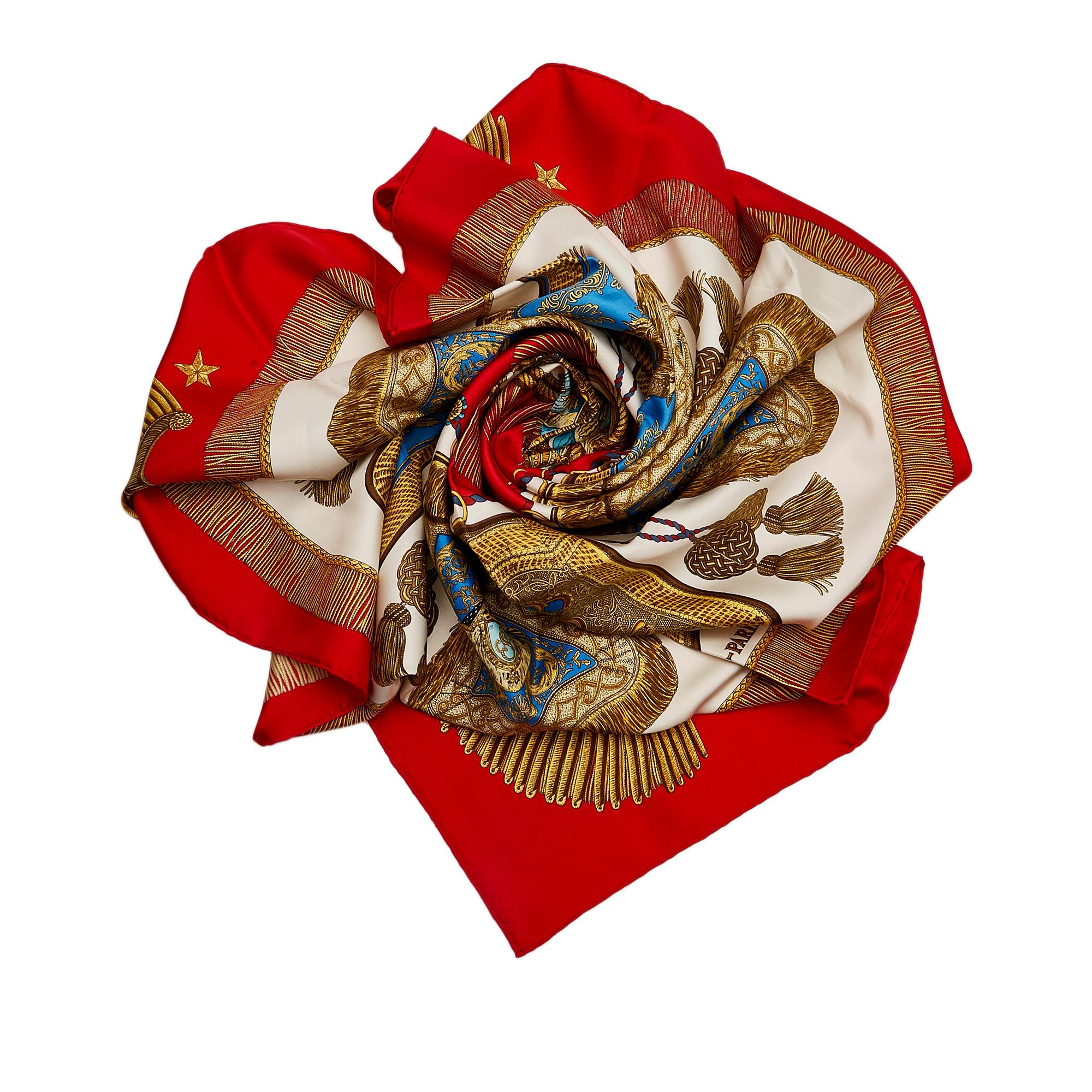 Hermes Poste et Cavalerie Silk Scarf (SHG-36431)