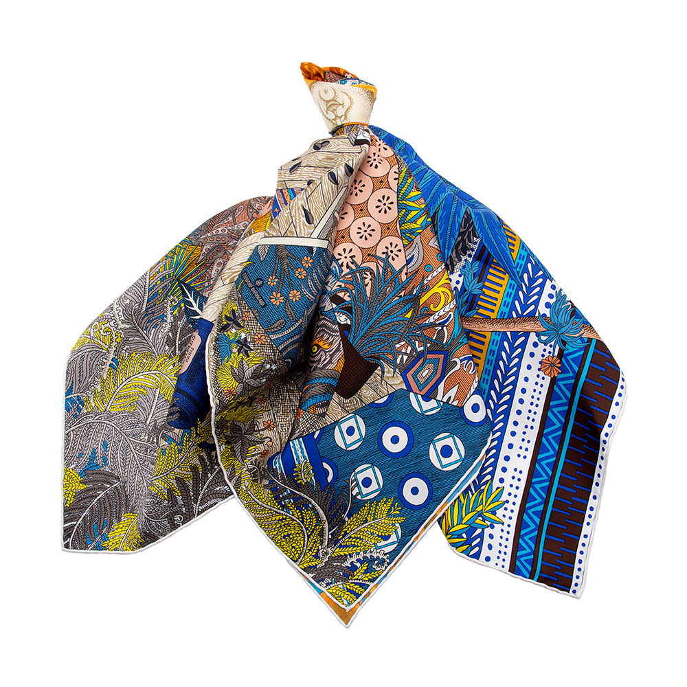 Hermes Silk Acte III, Scene I, La Clairiere 90cm Scarf (SHF-18454)