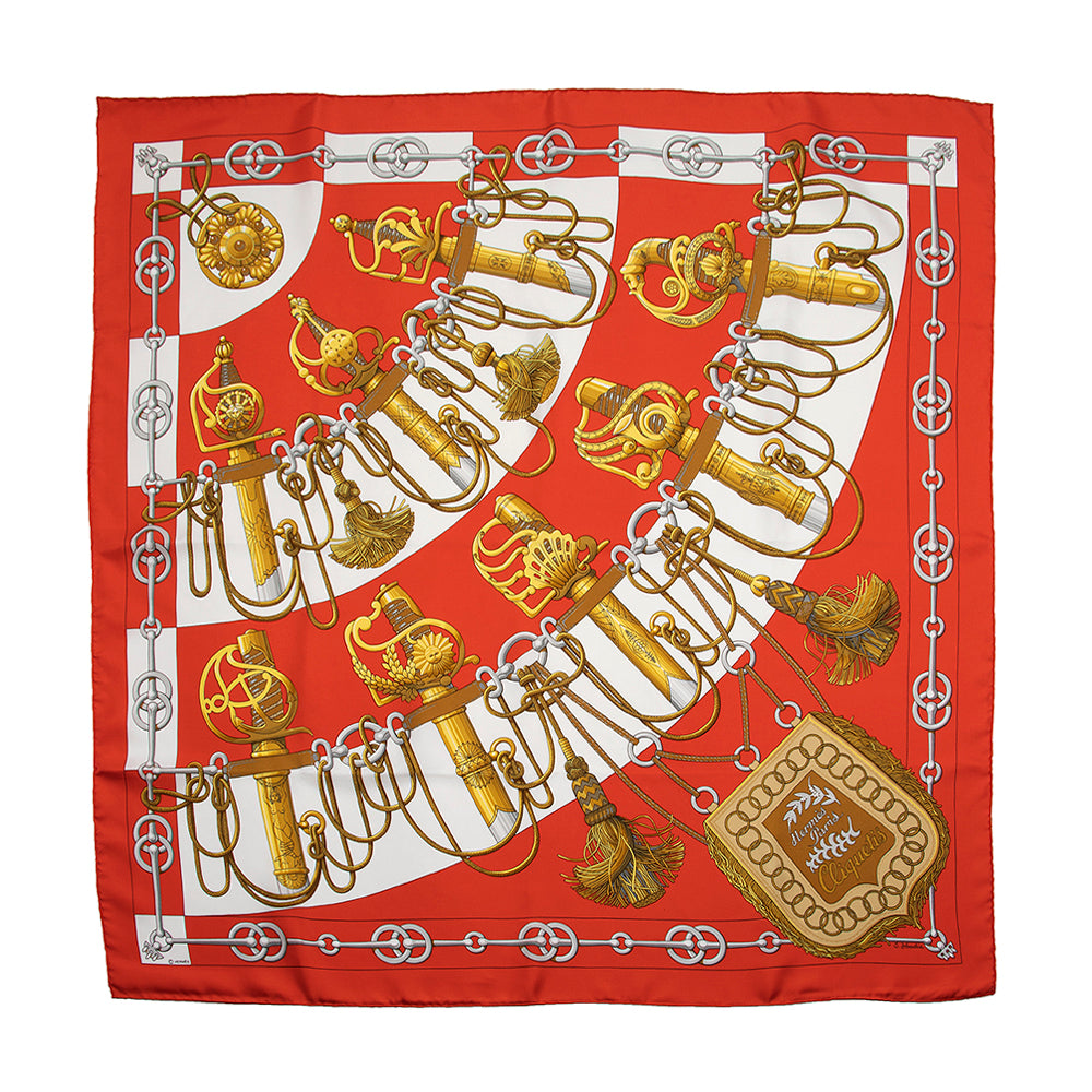 Hermes Silk Cliquetis 90cm Scarf (SHF-21096)