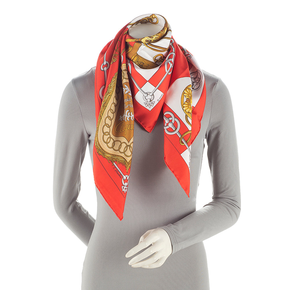 Hermes Silk Cliquetis 90cm Scarf (SHF-21096)