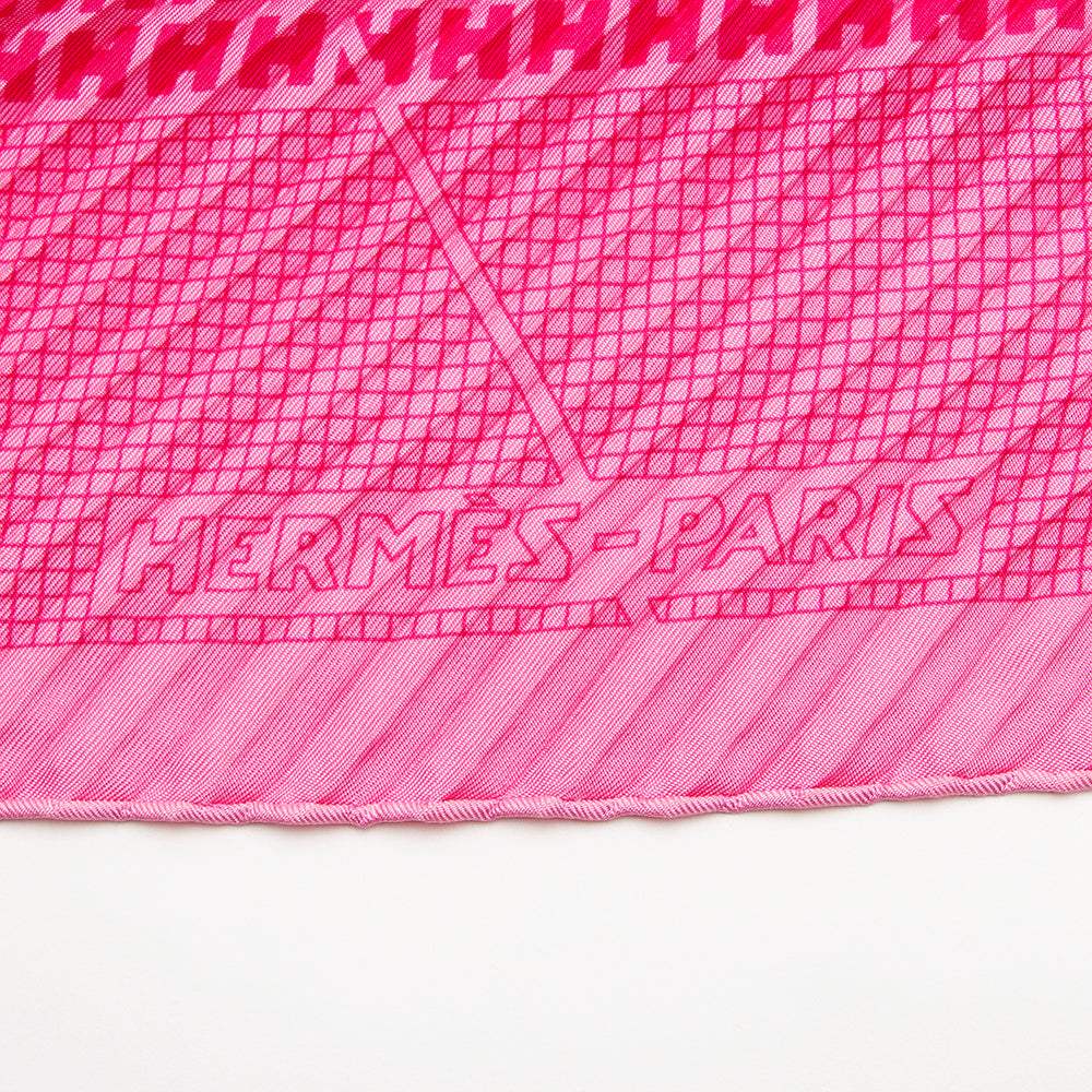 Hermes Silk H en Biais Plisse Scarf (SHF-17694)