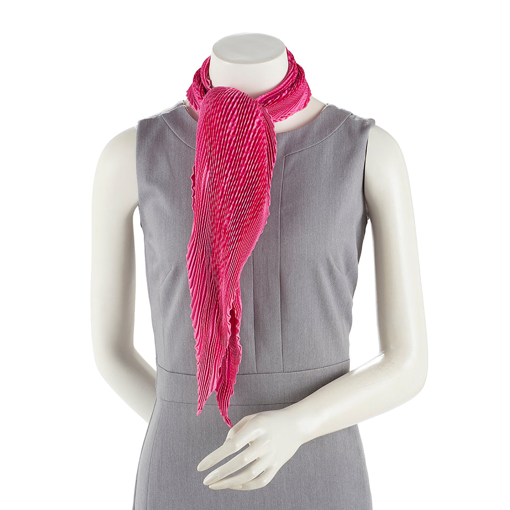 Hermes Silk H en Biais Plisse Scarf (SHF-17694)