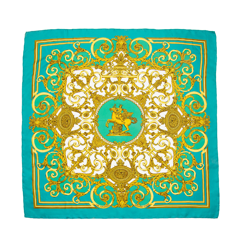 Hermes Silk Les Tuileries 90 cm Scarf (SHF-17732)