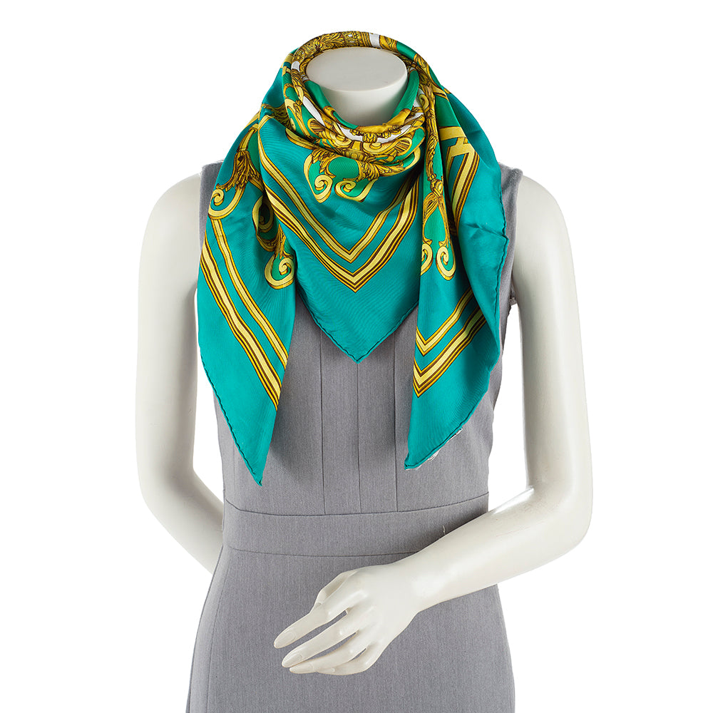 Hermes Silk Les Tuileries 90 cm Scarf (SHF-17732)