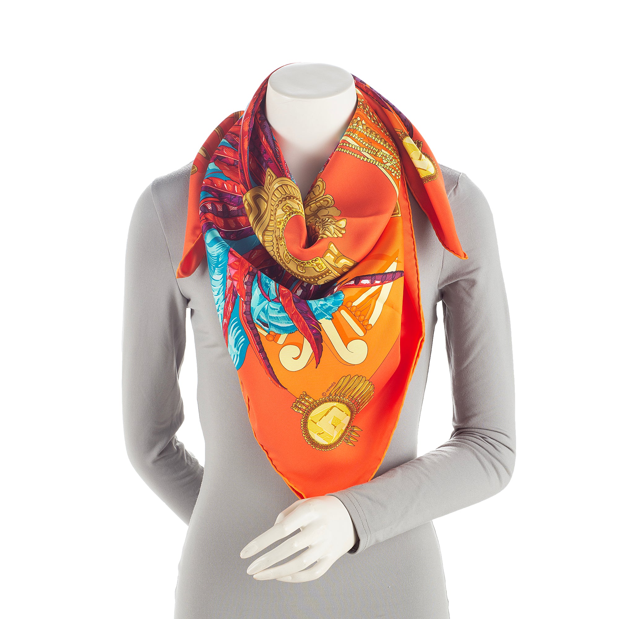 Hermes Silk Mexique 90cm Scarf (SHF-JEiZyi)