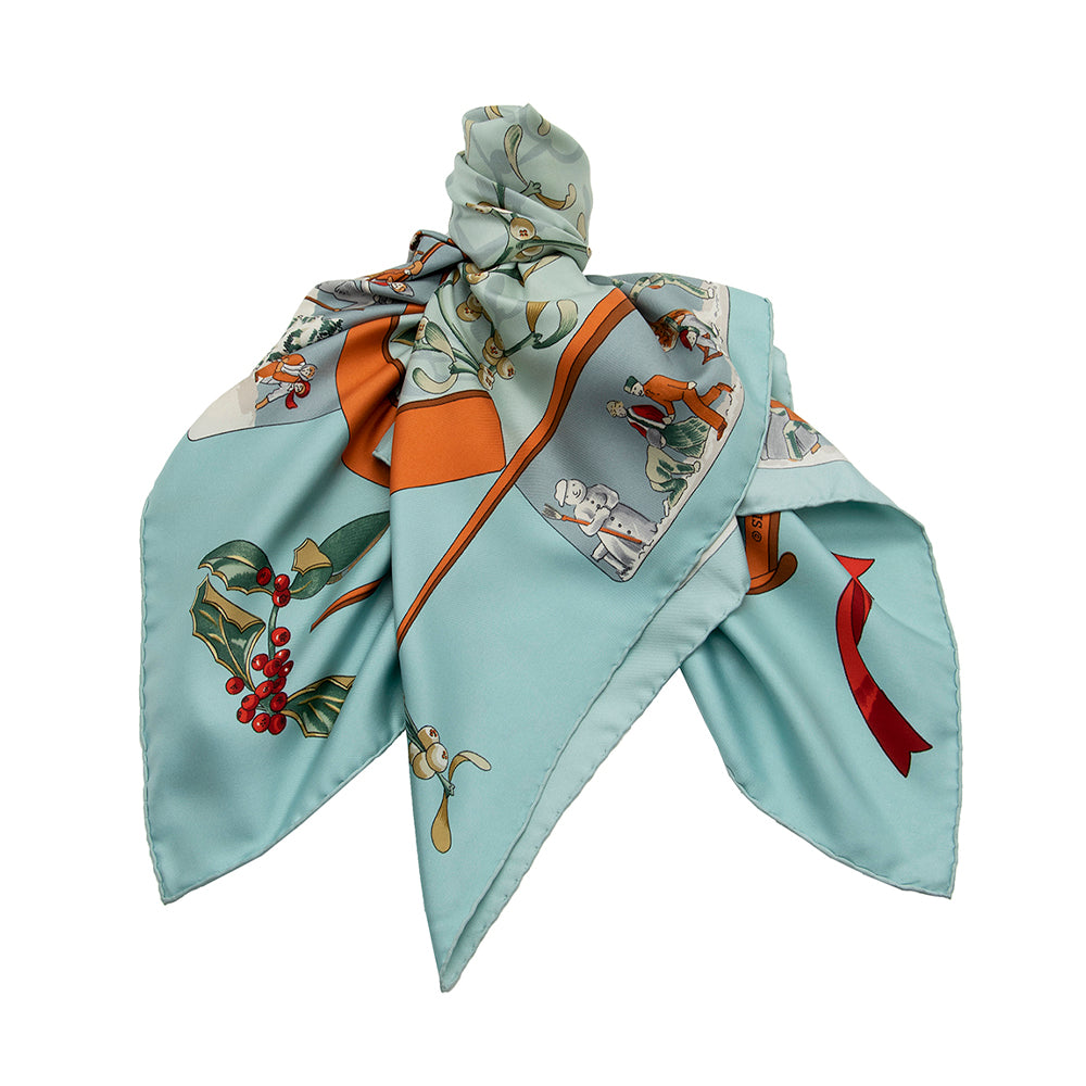 Hermes Silk Neige d'Antan 90cm Scarf (SHF-21080)