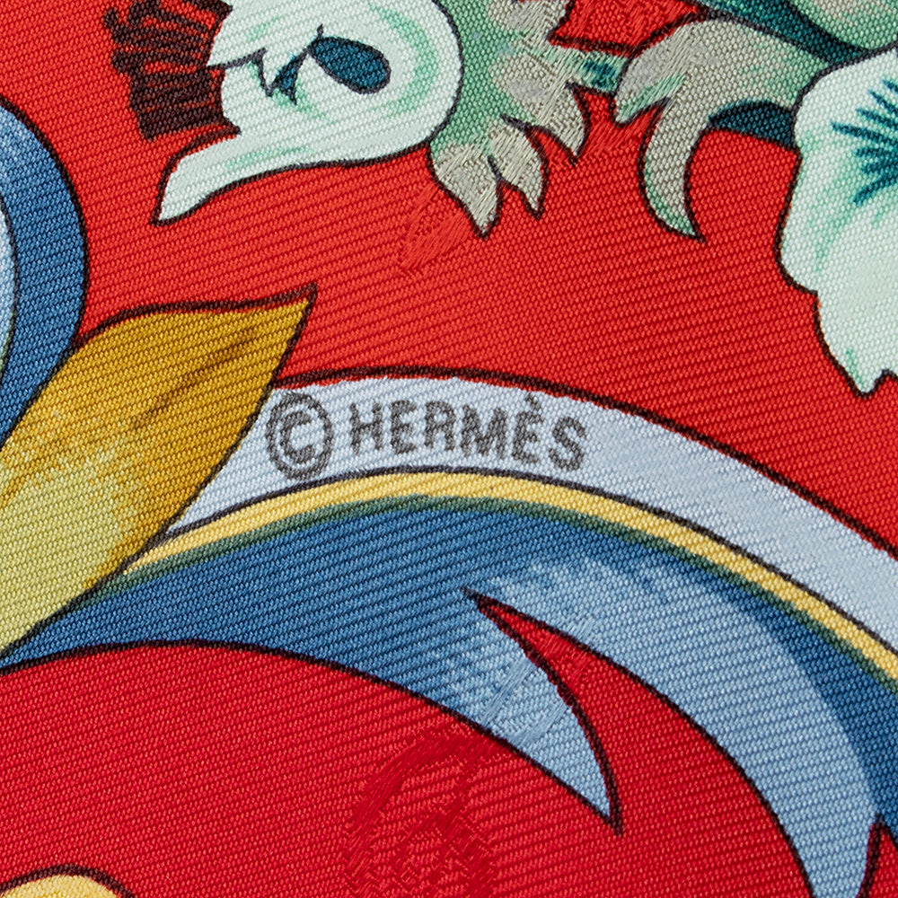 Hermes Silk Orgauphone Et Autres Macaniques 90cm Scarf (SHF-21479)