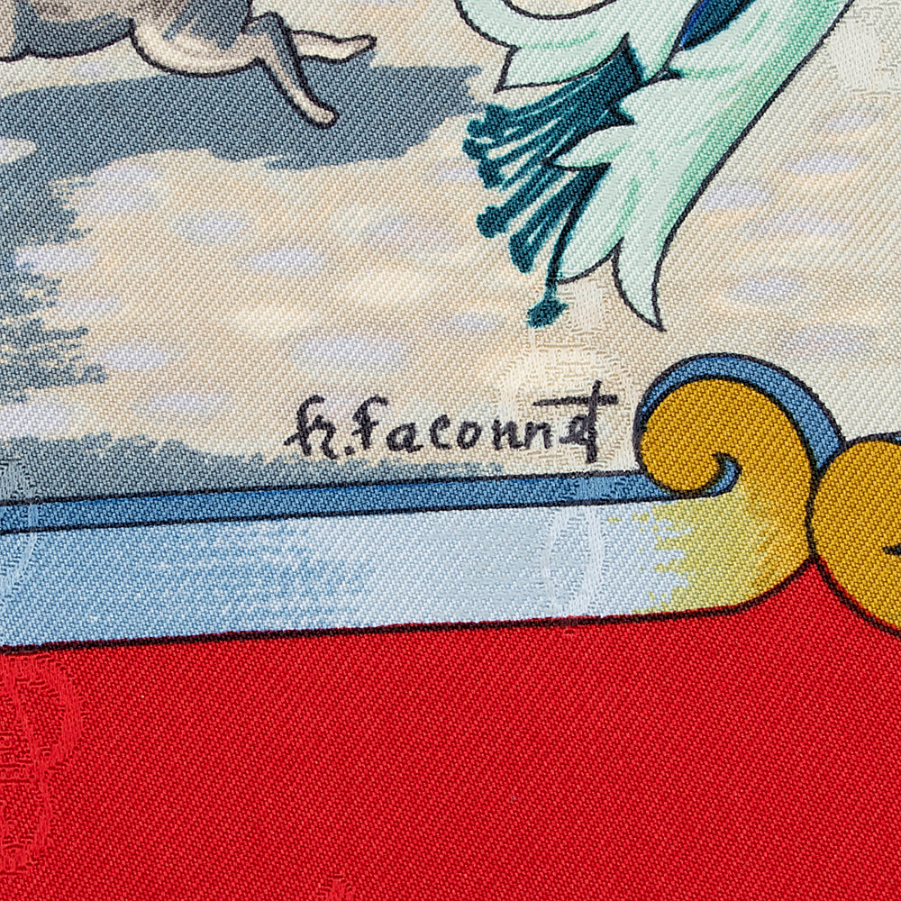 Hermes Silk Orgauphone Et Autres Macaniques 90cm Scarf (SHF-21479)