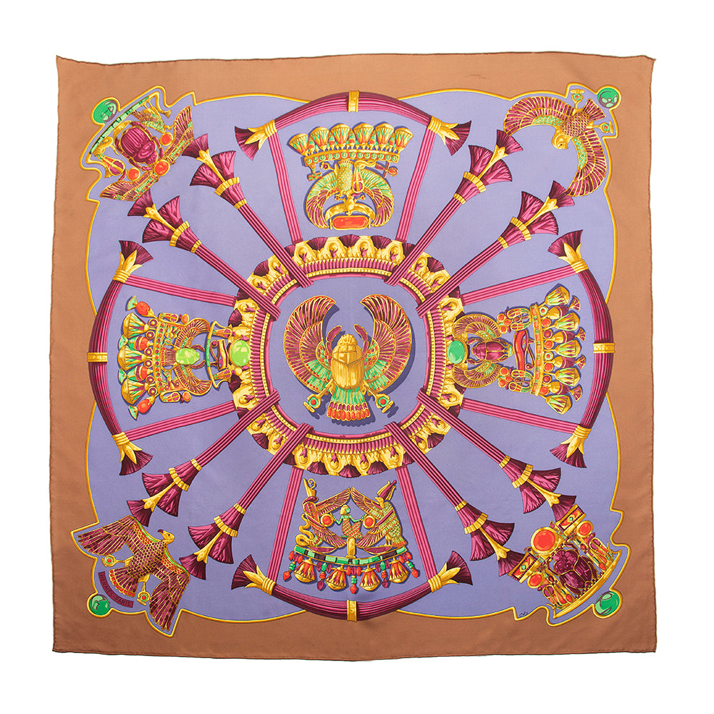 Hermes Silk Scarab 90 cm Scarf (SHF-20047)