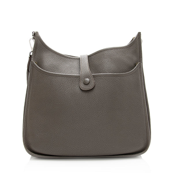 Hermès Evelyne Shoulder Bag in Light Blue Taurillon Leather ref.466355 -  Joli Closet