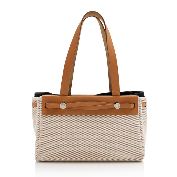 Hermes Toile Cabas Herbag PM Convertible Tote (SHF-22206