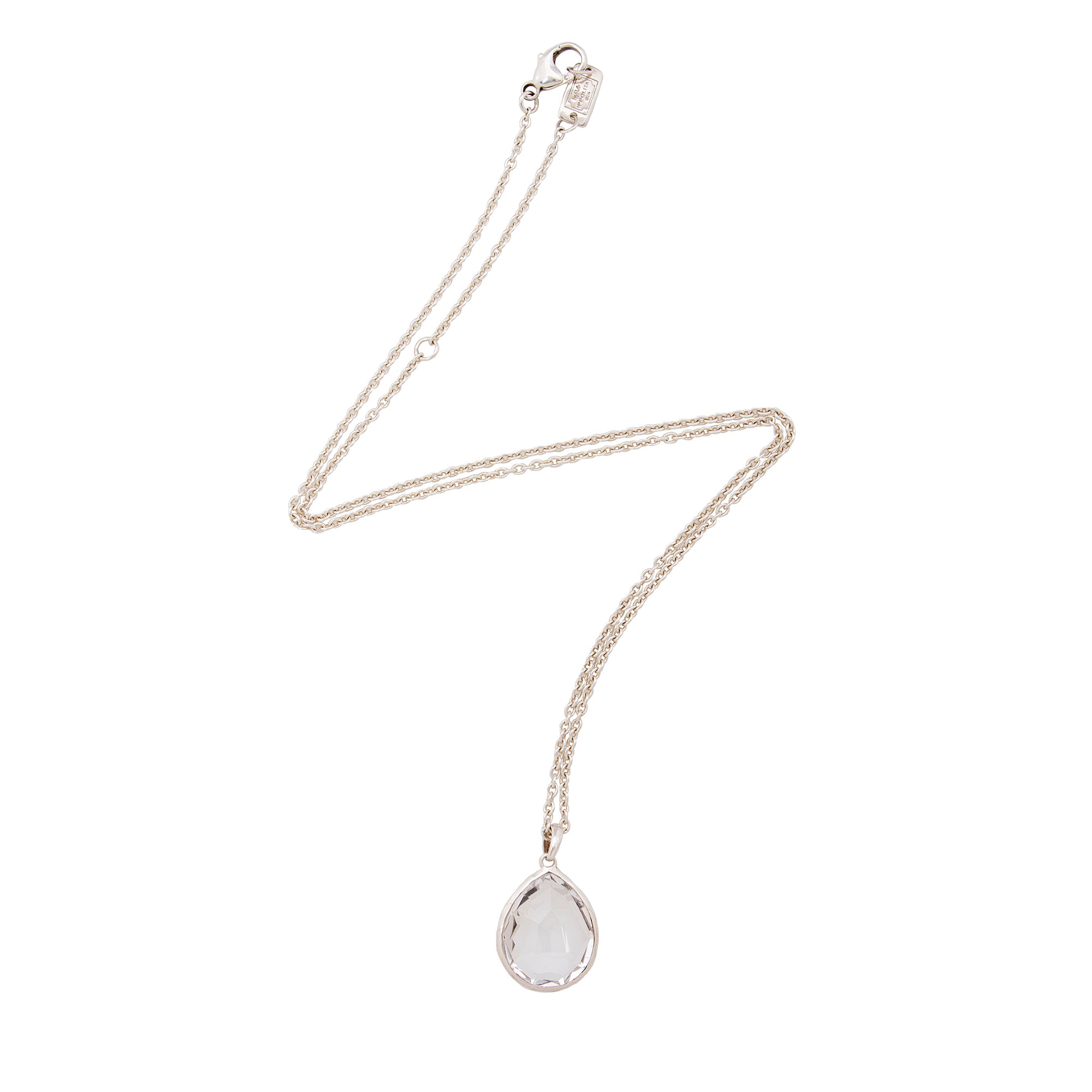 Ippolita Sterling Silver Quartz Teardrop Wonderland Necklace (SHF-22220)