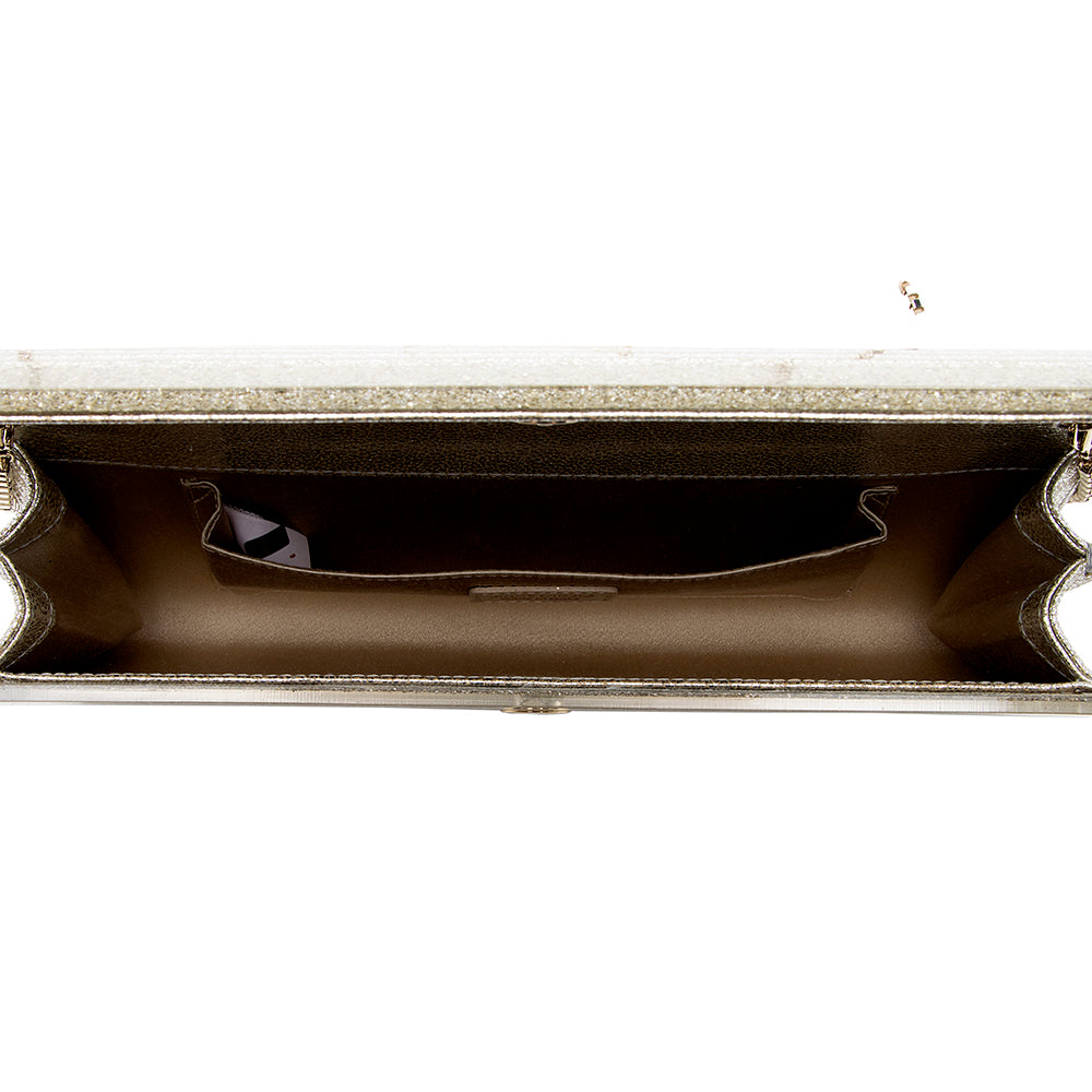 Jimmy Choo Acrylic Glitter Sweetie Clutch (SHF-19356)