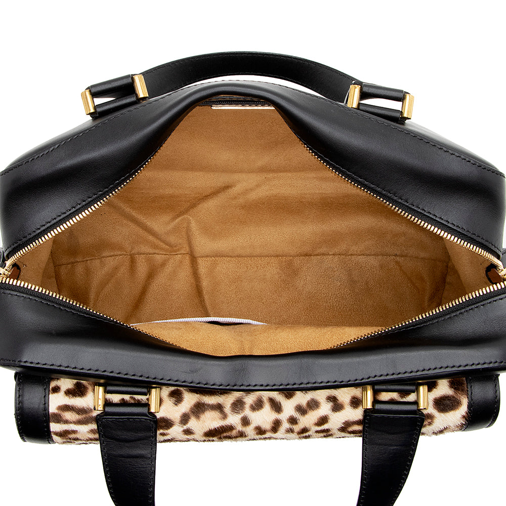 Jimmy Choo Calf Hair Leopard Catherine Satchel (SHF-16107)