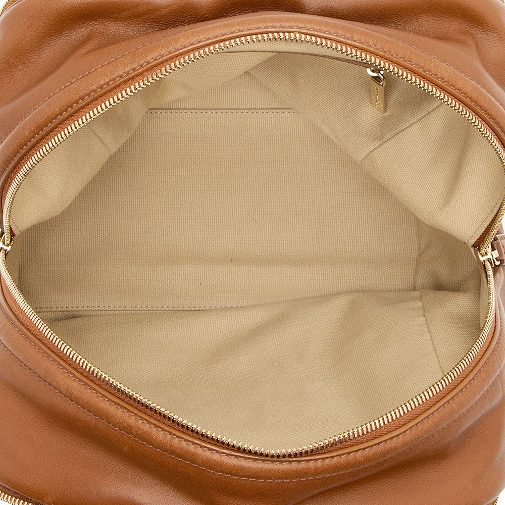 Jimmy Choo Calfskin Justine Large Tote (SHF-15970)