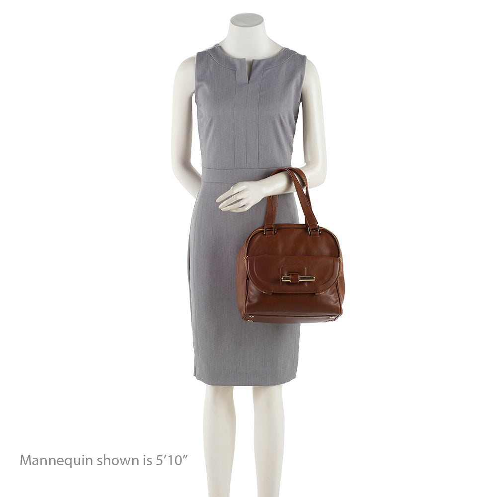 Jimmy Choo Calfskin Justine Large Tote (SHF-15970)