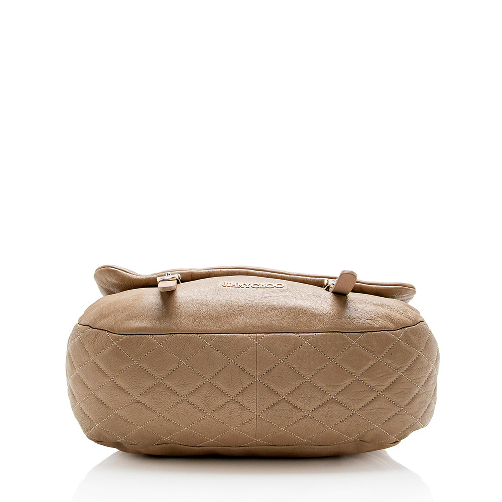 Jimmy Choo Leather Becka Chain Messenger Bag - FINAL SALE (SHF-14165)