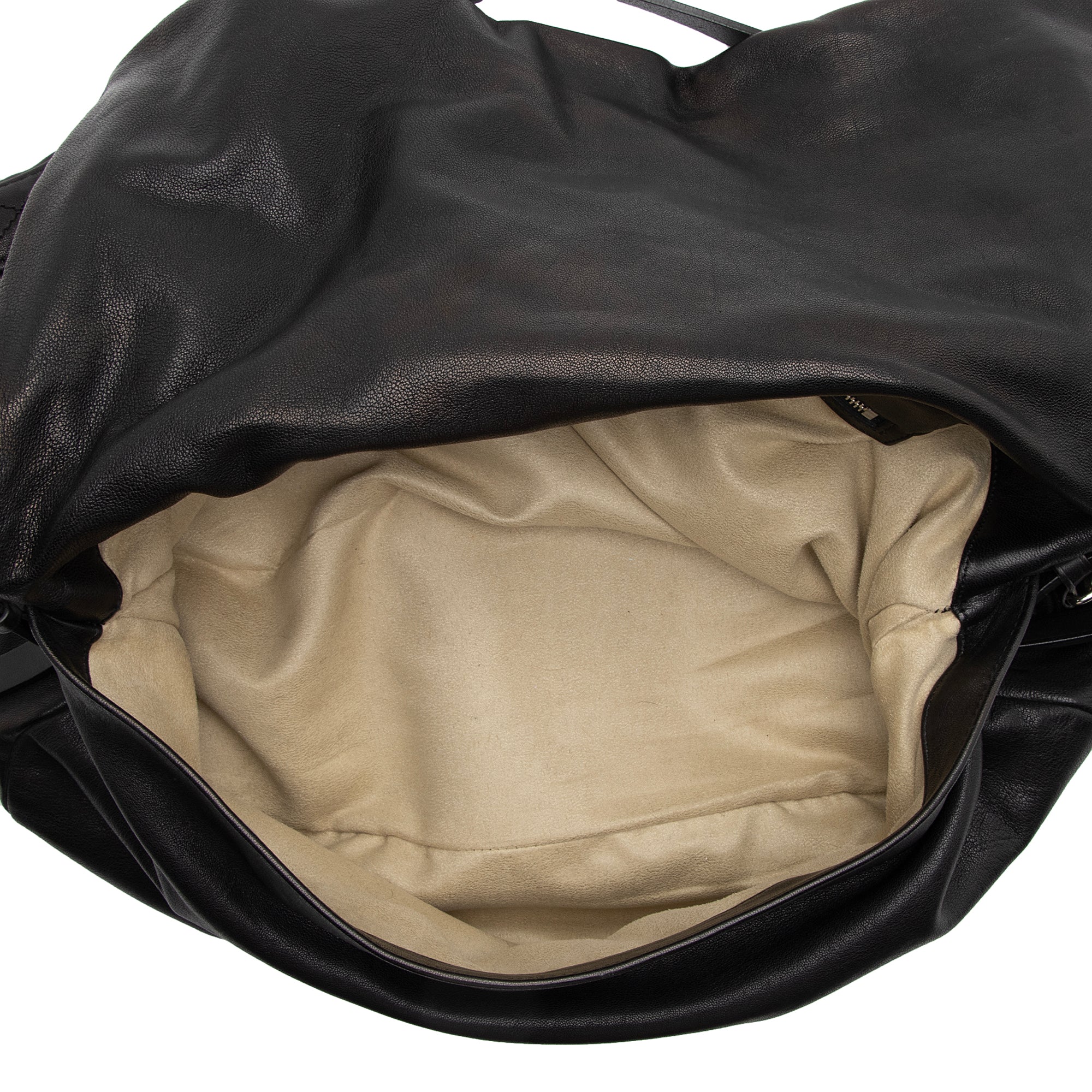 Jimmy Choo Leather Biker Saddle Chain Large Shoulder Bag (SHF-22993)