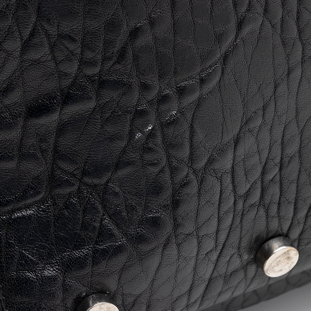 Jimmy Choo Leather Raven Shoulder Bag (SHF-17988)