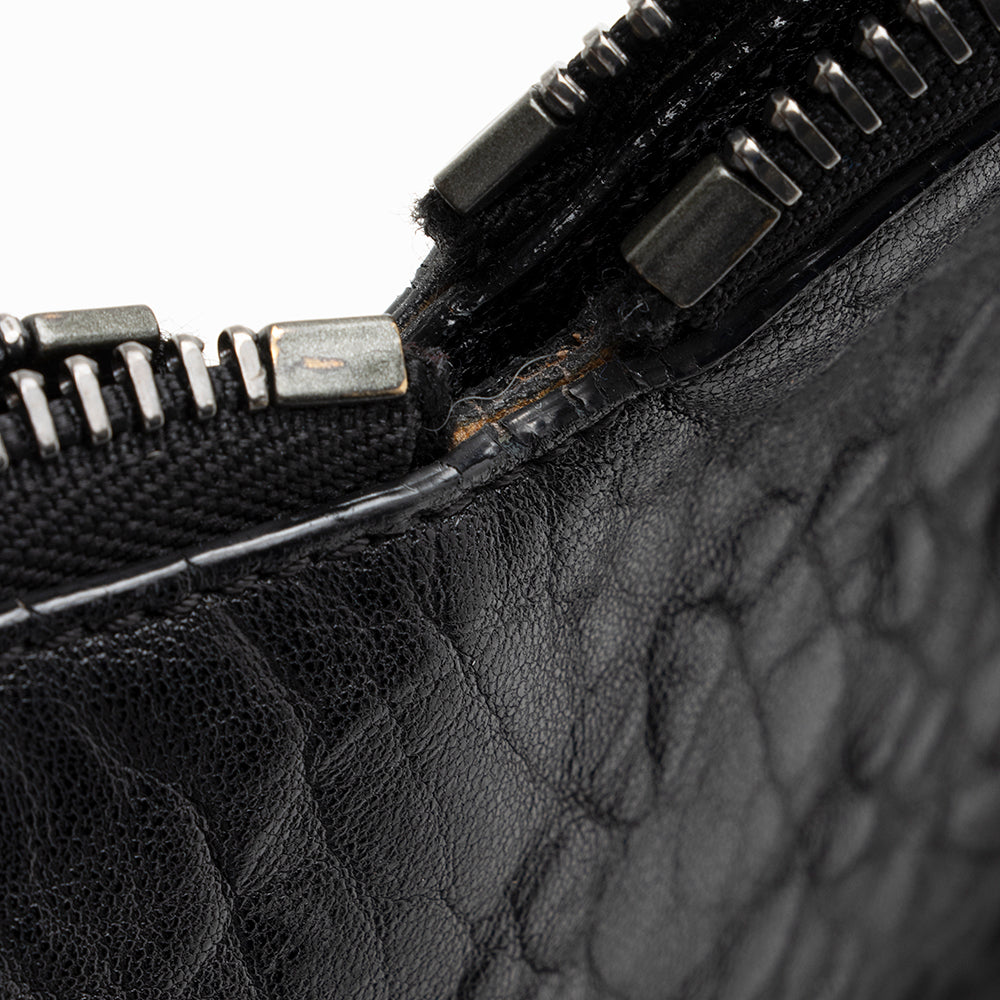 Jimmy Choo Leather Raven Shoulder Bag (SHF-17988)