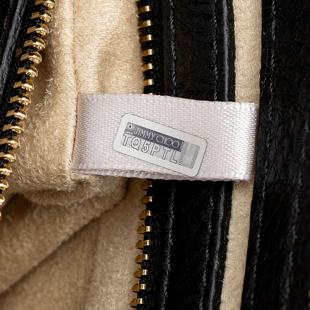 Jimmy Choo Leather Riley Mini Satchel (SHF-21193)