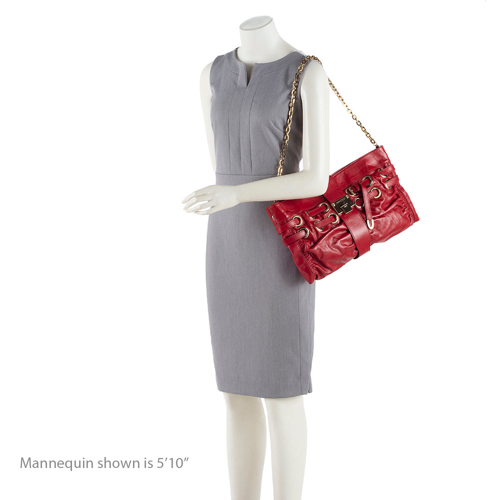 Jimmy Choo Leather Rio Clutch (SHF-16471)