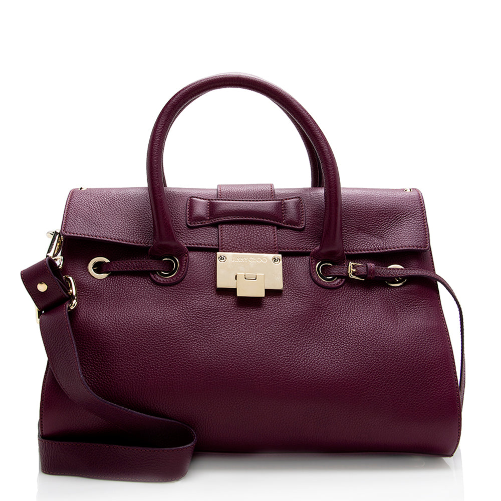 Jimmy Choo Leather Rosalie Satchel (SHF-18279)