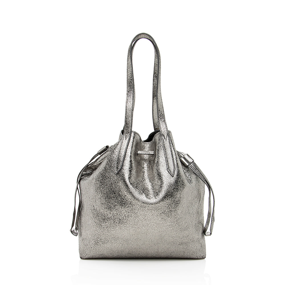 Jimmy Choo Metallic Calfskin Barra Tote (SHF-19425)
