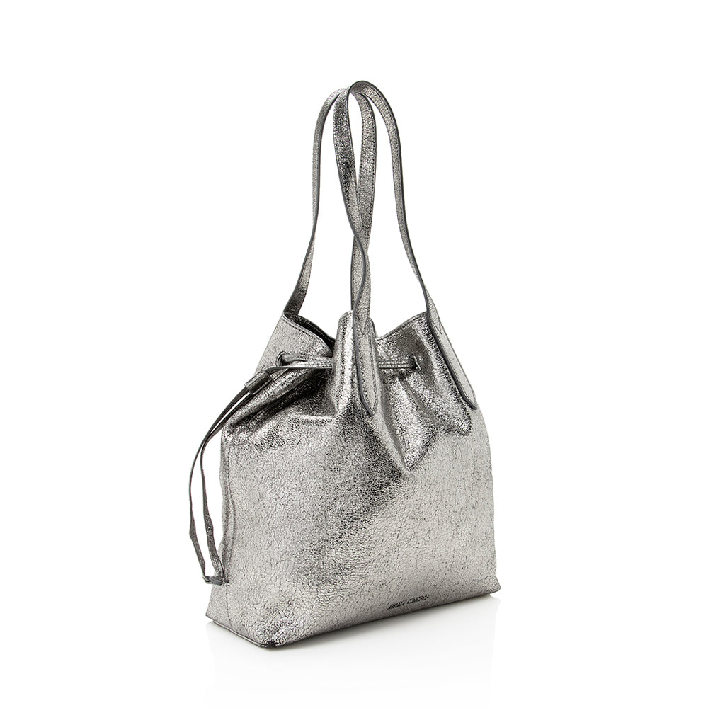 Jimmy Choo Metallic Calfskin Barra Tote (SHF-19425)