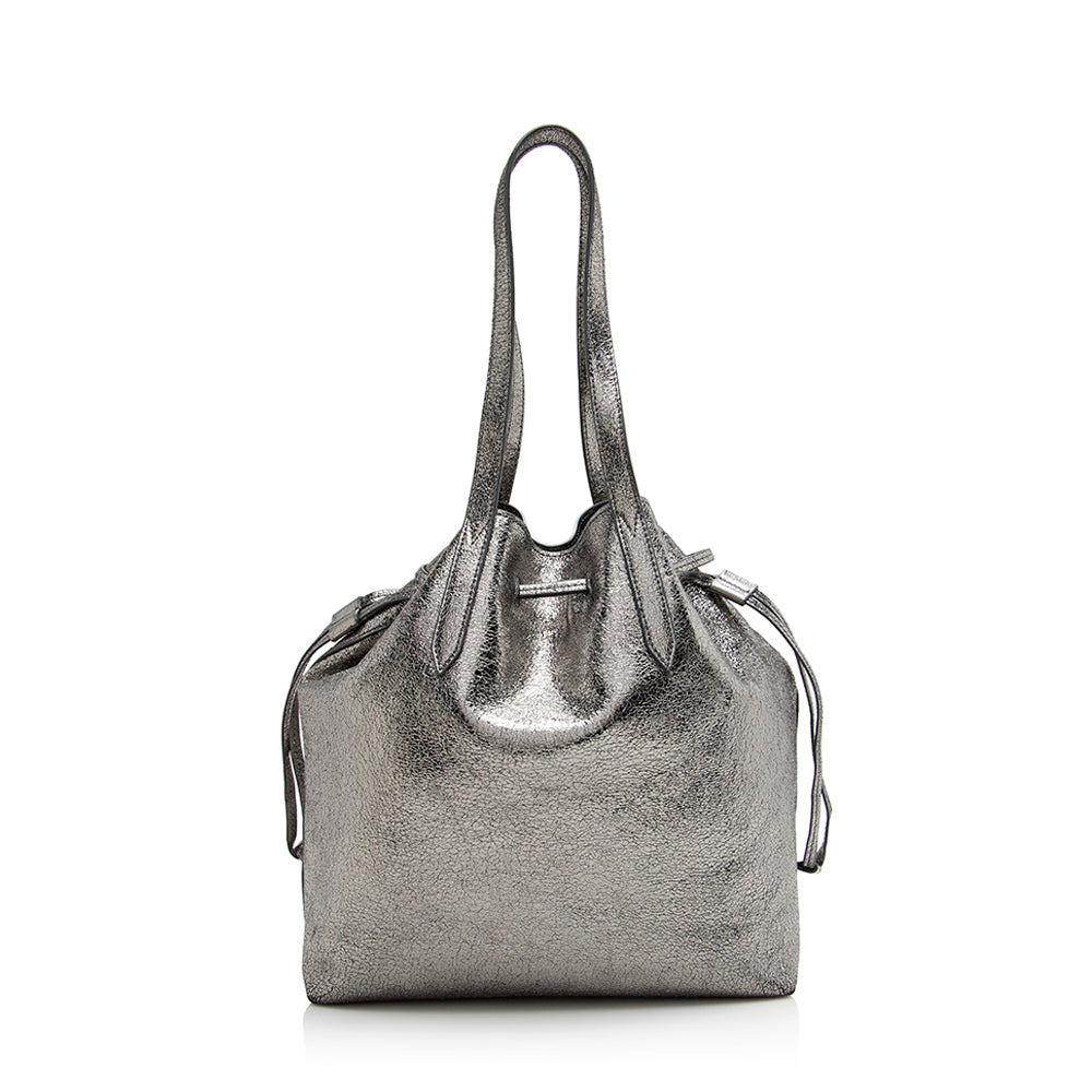 Jimmy Choo Metallic Calfskin Barra Tote (SHF-21618)