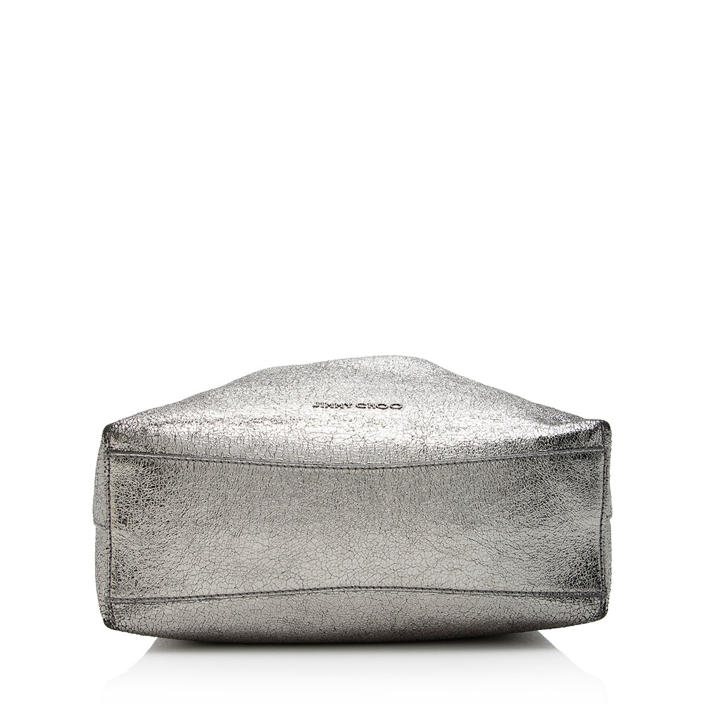 Jimmy Choo Metallic Calfskin Barra Tote (SHF-21618)