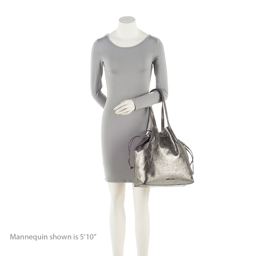 Jimmy Choo Metallic Calfskin Barra Tote (SHF-21618)