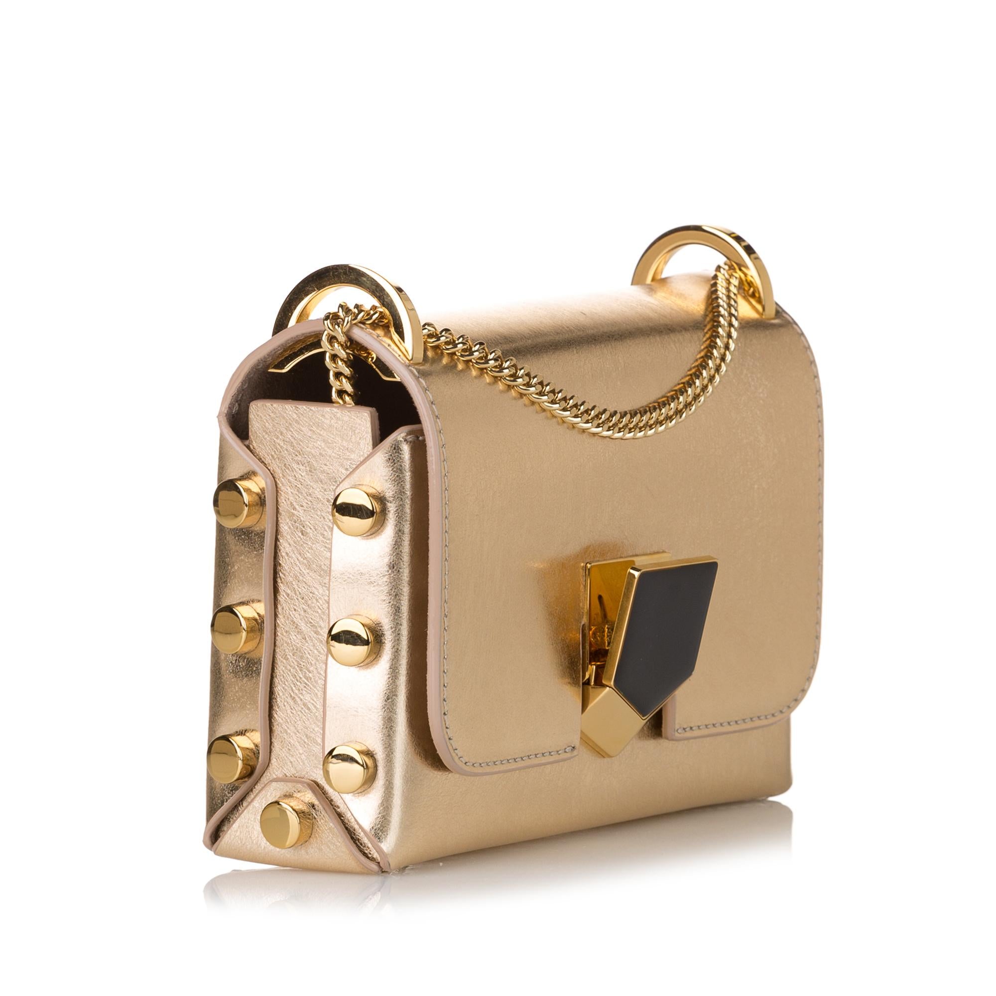 Jimmy Choo Mini Lockett Leather Crossbody Bag (SHG-31211)