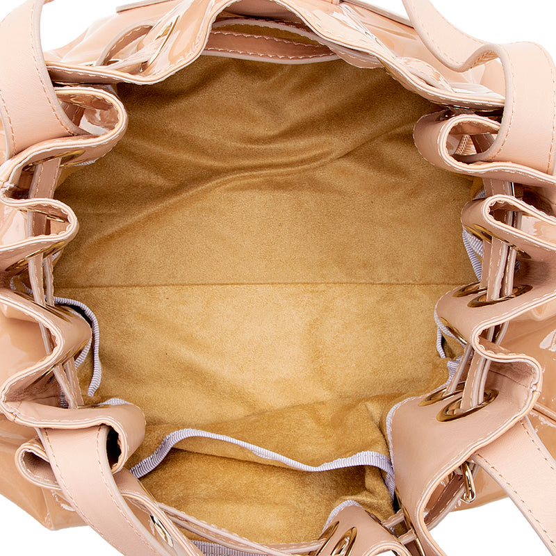 Jimmy Choo Studded Patent Leather Ramona Shoulder Bag (SHF-17806)