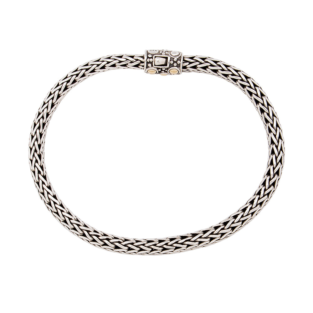 John Hardy Sterling Silver 18k Gold Jaisalmer Dot Bracelet (SHF-22113)