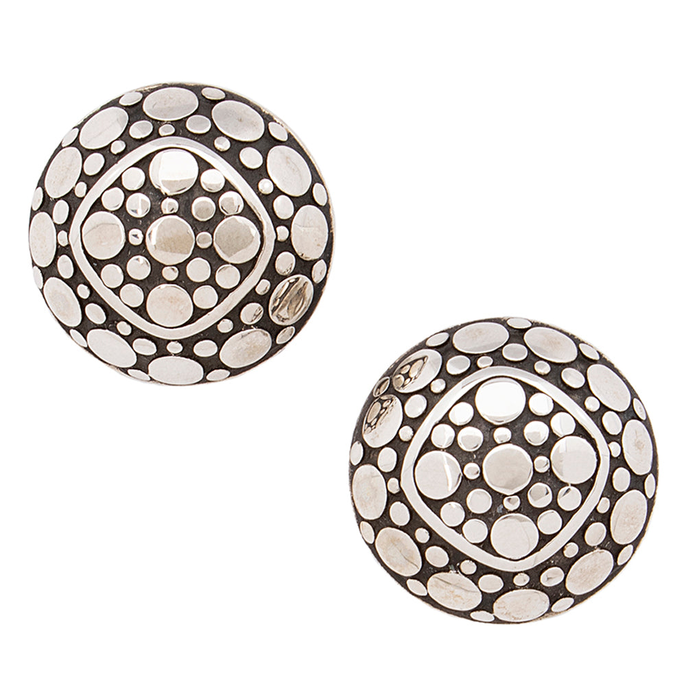 John Hardy Sterling Silver Dot Earrings (SHF-18535)