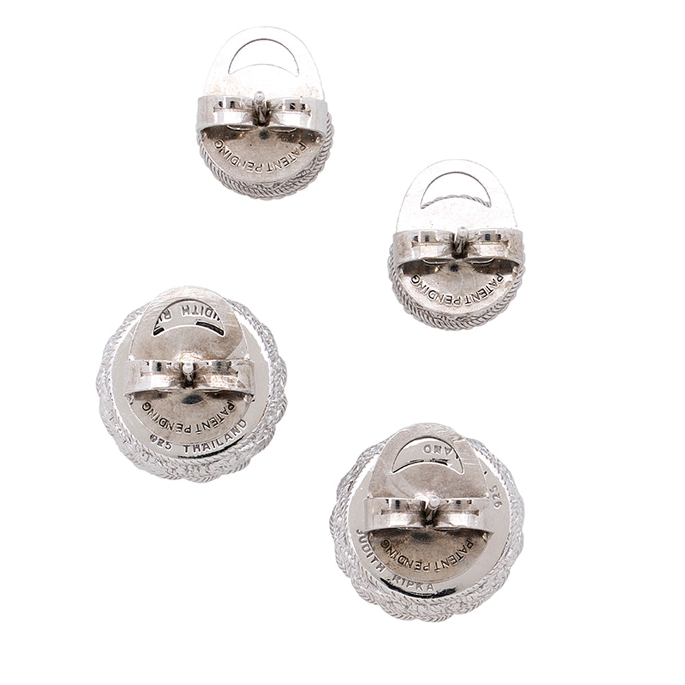 Judith Ripka Sterling Silver Sterling Collection Set Earrings (SHF-19597)