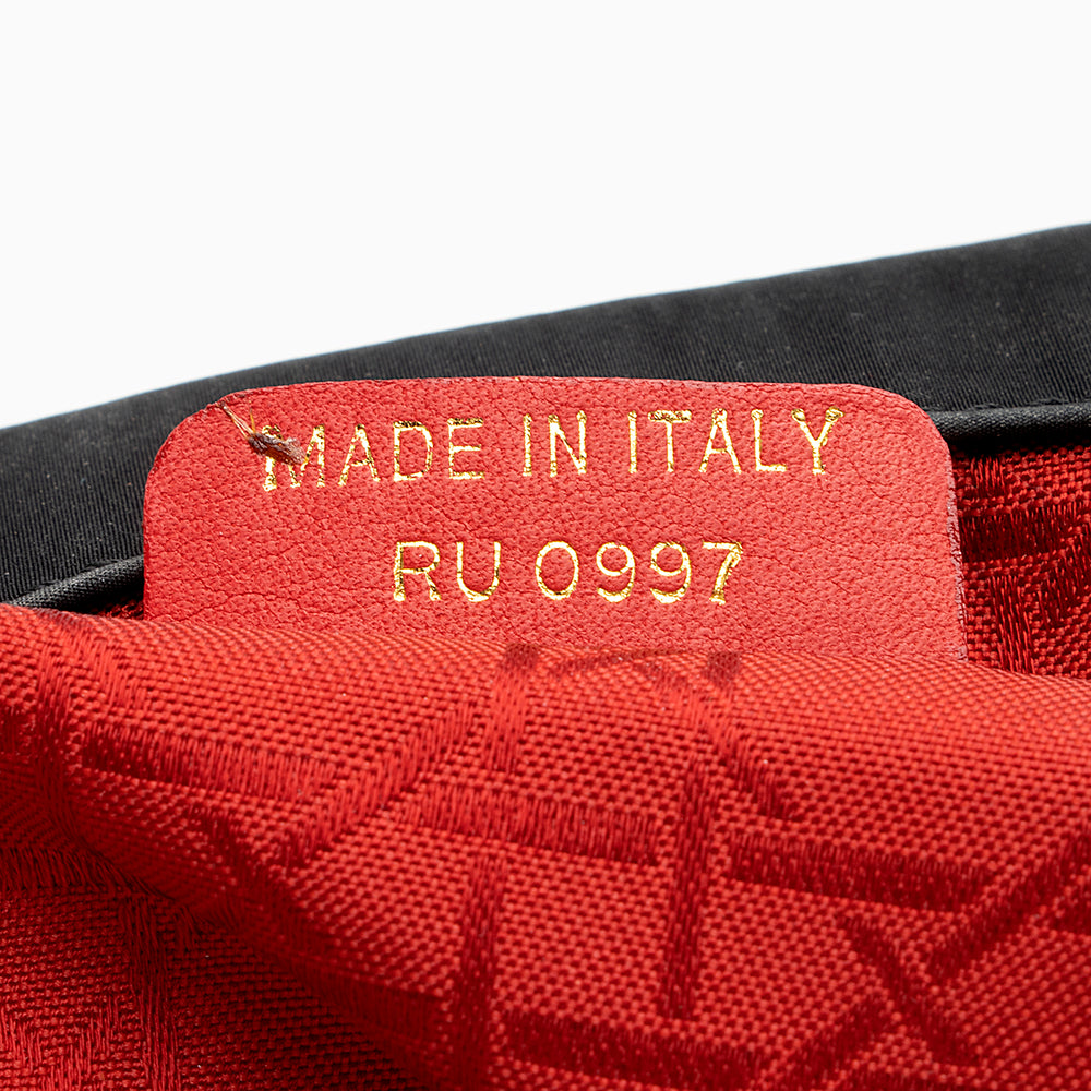 Dior Vintage Nylon Lady Dior Fold Over Large Satchel (SHF-18340)