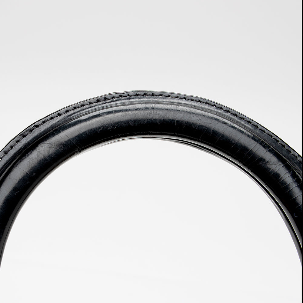 Dior Vintage Nylon Lady Dior Fold Over Large Satchel (SHF-18340)