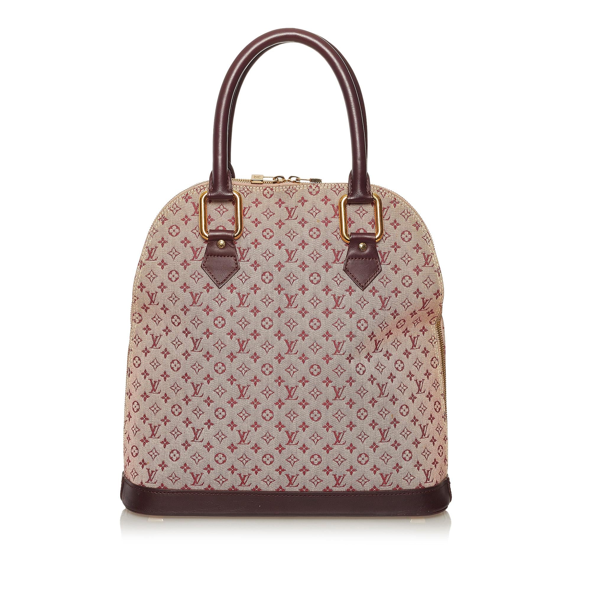 Louis Vuitton Alma Mini Lin Haut (SHG-35027)