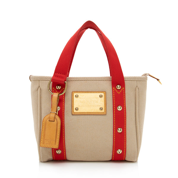 Louis Vuitton Lockme Cabas Tote Red Leather