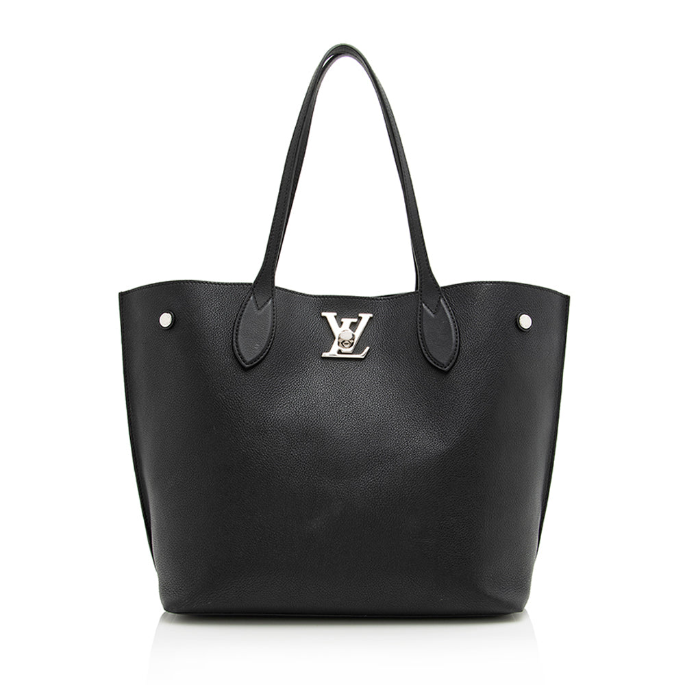 Louis Vuitton Calfskin Lockme Go Tote (SHF-22923)