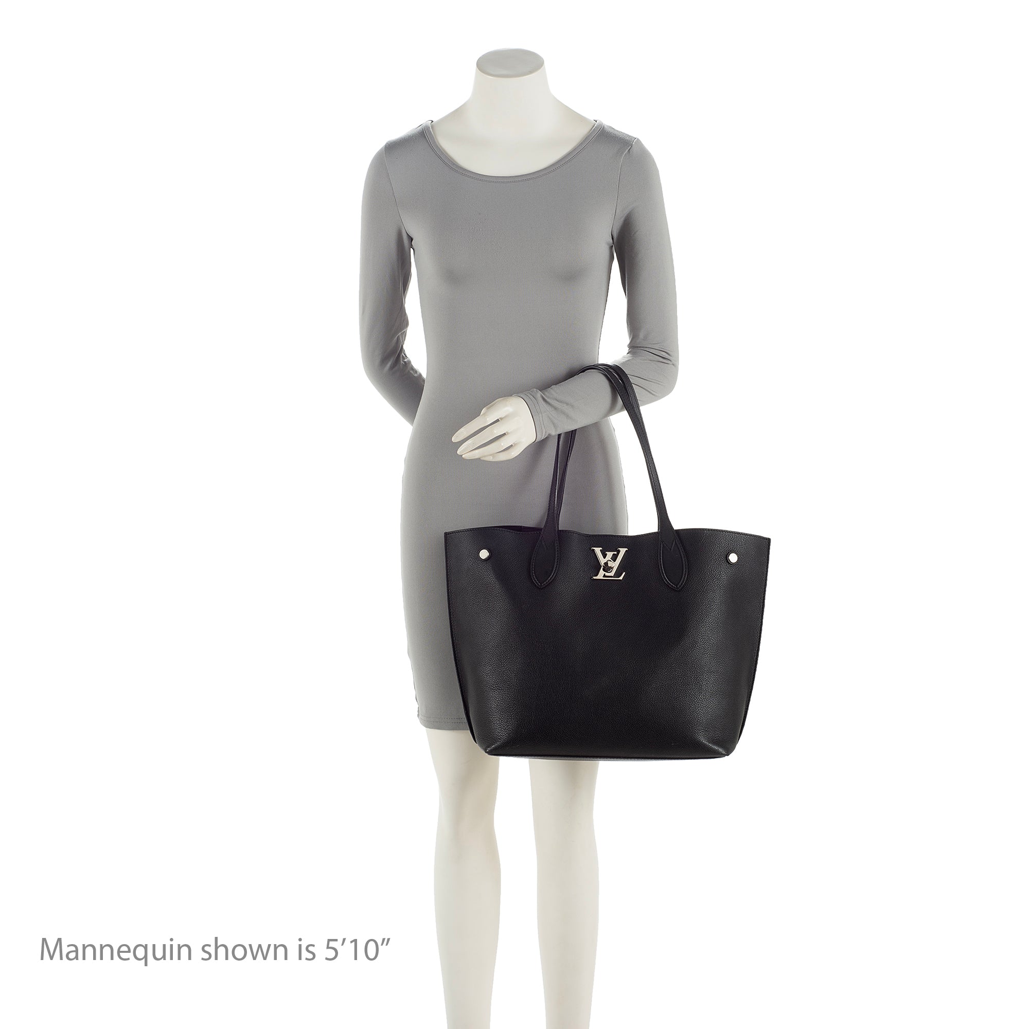 Louis Vuitton Calfskin Lockme Go Tote (SHF-22923)