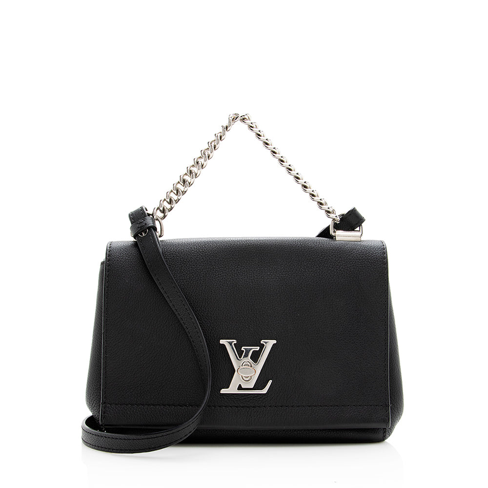 Louis Vuitton Calfskin Lockme II BB Shoulder Bag (SHF-18969)