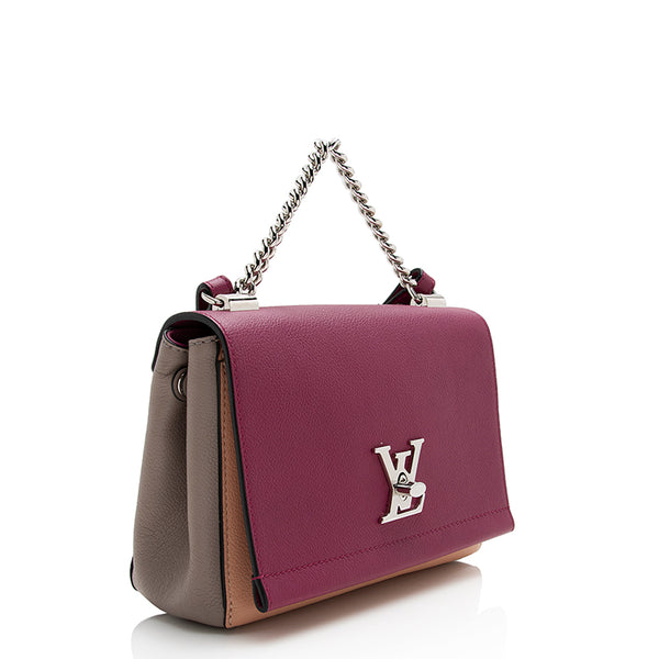 AUTHENTIC LOUIS VUITTON Lockme II BB Leather Shoulder Bag EXCELLENT