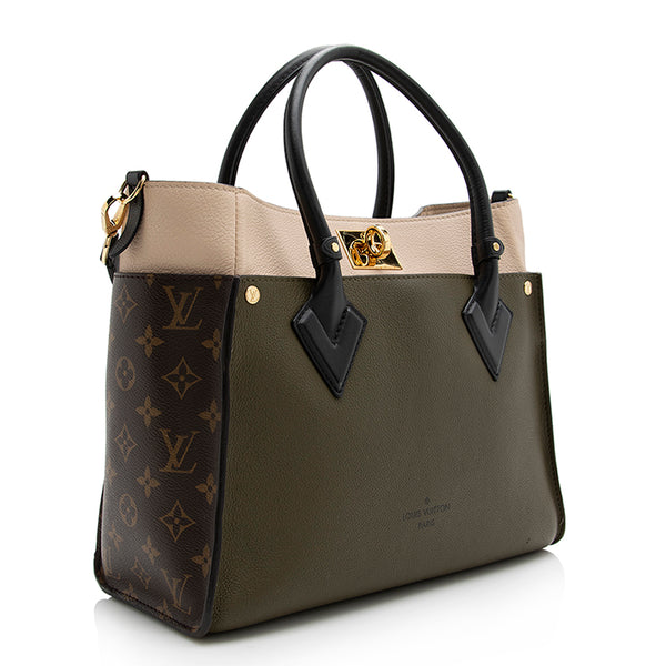 Louis Vuitton Calfskin Monogram Canvas On My Side MM Tote (SHF-21612) –  LuxeDH