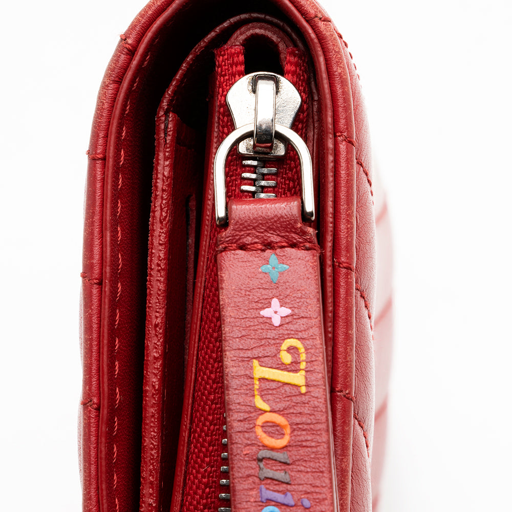 Louis Vuitton Calfskin New Wave Zippy Coin Wallet - FINAL SALE (SHF-18051)